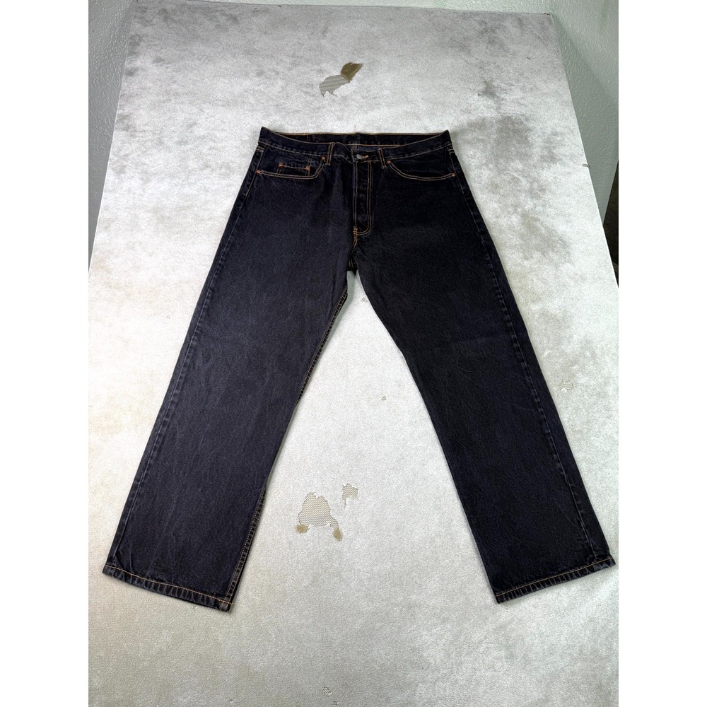 Vintage Levi's 501XX Jeans Mens 42x32 Black Made USA Button Fly 501-0660